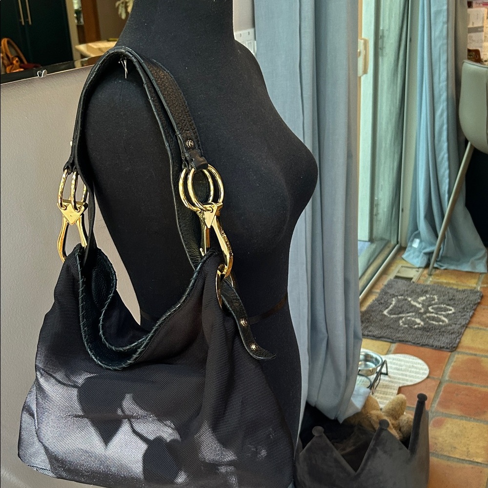 CHIC 🩷 JPK PARIS 🩷 Black Shoulder Bag with Gold Hardware